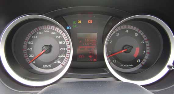 Mitsubishi tablero dia