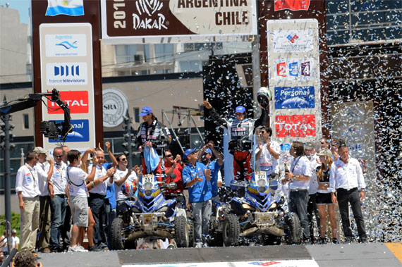 Podio Patronelli Dakar 2010