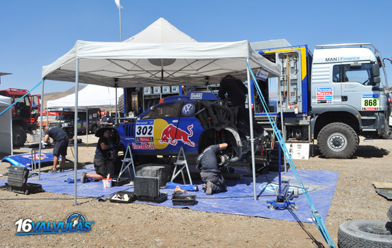 Vivac de Copiapo durante el Dakar 2011