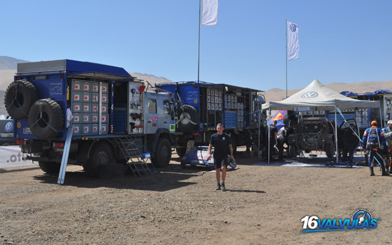 Vivac de Copiapo durante el Dakar 2011