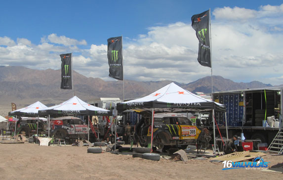 Vivac de Fiambalá en el Dakar 2012