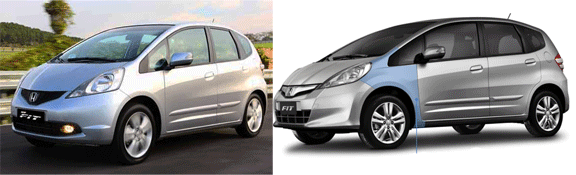 Nuevo Honda Fit 2013 cambios-lateral Nuevo Honda Fit 2013