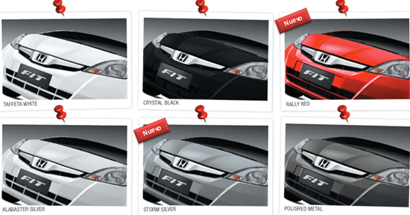Nuevo Honda Fit 2013 colores Nuevo Honda Fit 2013