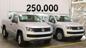 Volkswagen Argentina alcanzó la producción número 250.000 de su modelo Amarok