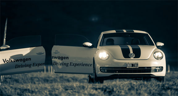 Volkswagen up test driving