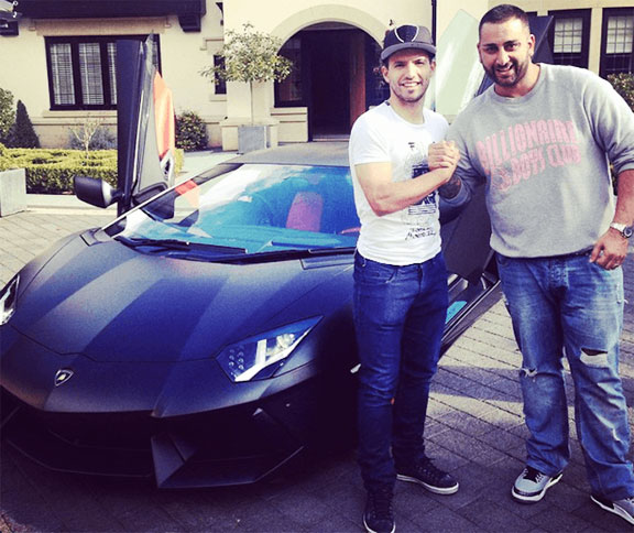 El Kun Aguero compró un Lamborghini Aventador