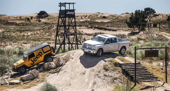 jeep y ram en el Off Road Park