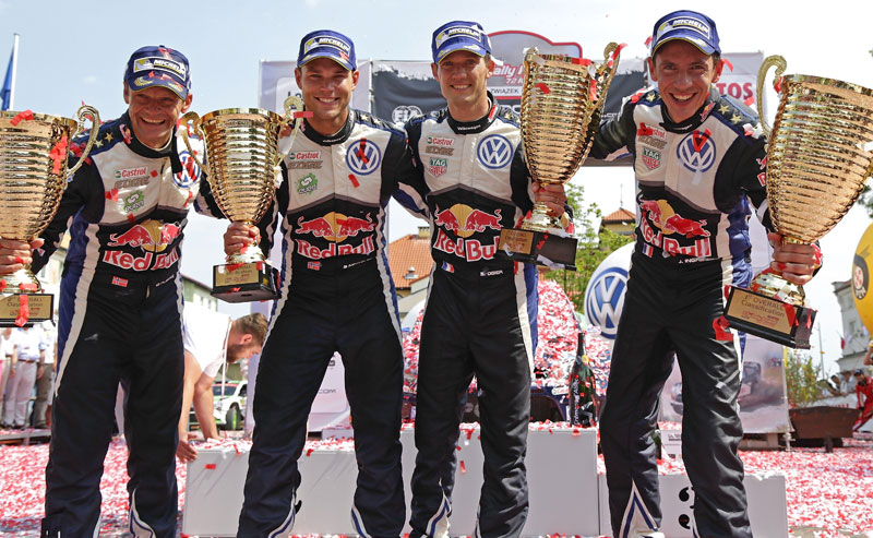 Ogier con el Volkswagen Polo WRC ganó el Rally de Polonia