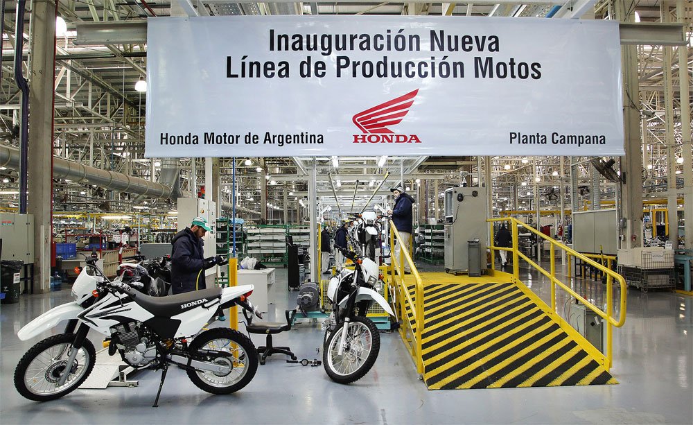 linea de produccion honda motos