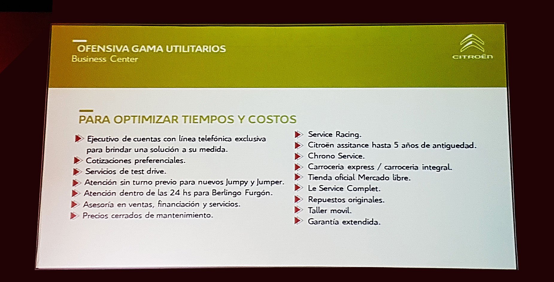ofensiva gama utilitarios