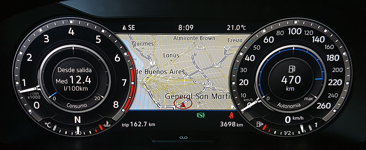 tablero tiguan