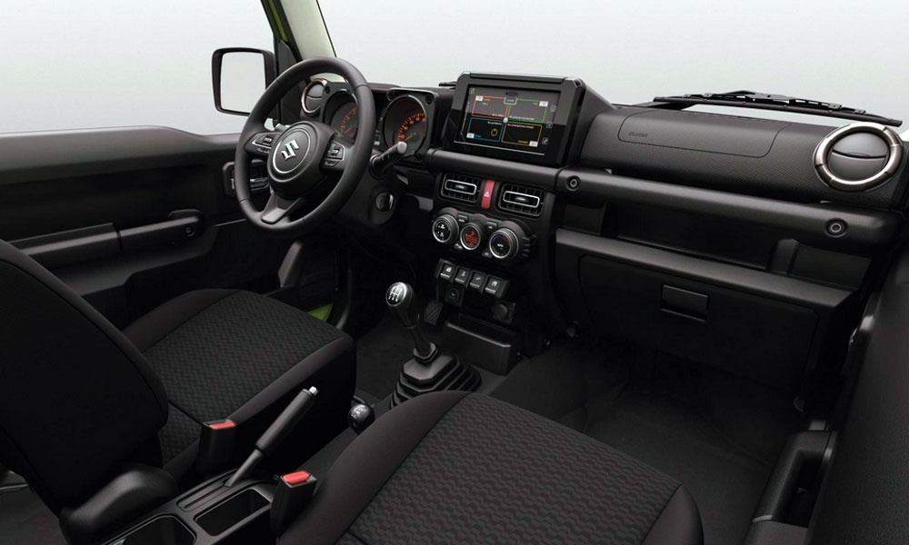 interior nuevo Suzuki Jimny