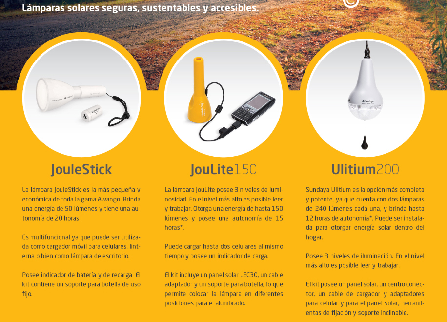 lamparas solares awango by total