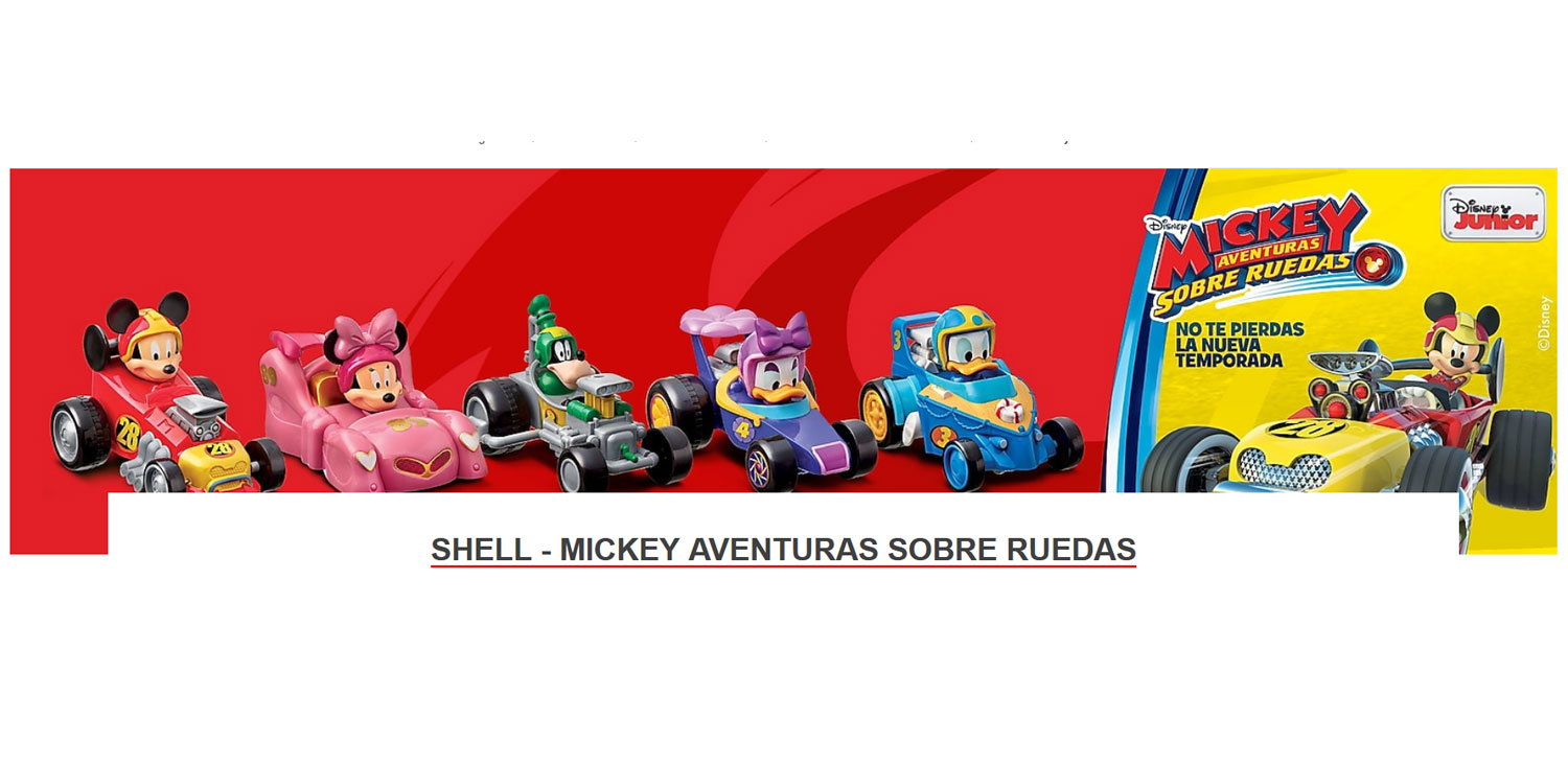 promoción de Shell y Mickey