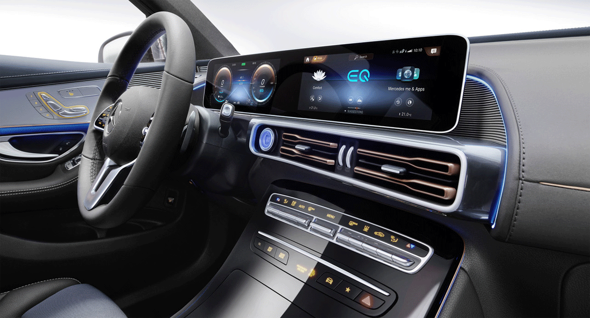 Mercedes-Benz EQC pantalla