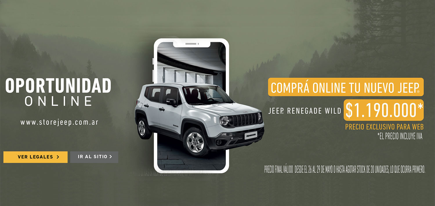 Fiel Avispón milicia Jeep Renegade Sport Wild: así es la nueva serie limitada exclusiva para  compra online a través del Store Jeep - 16 Valvulas