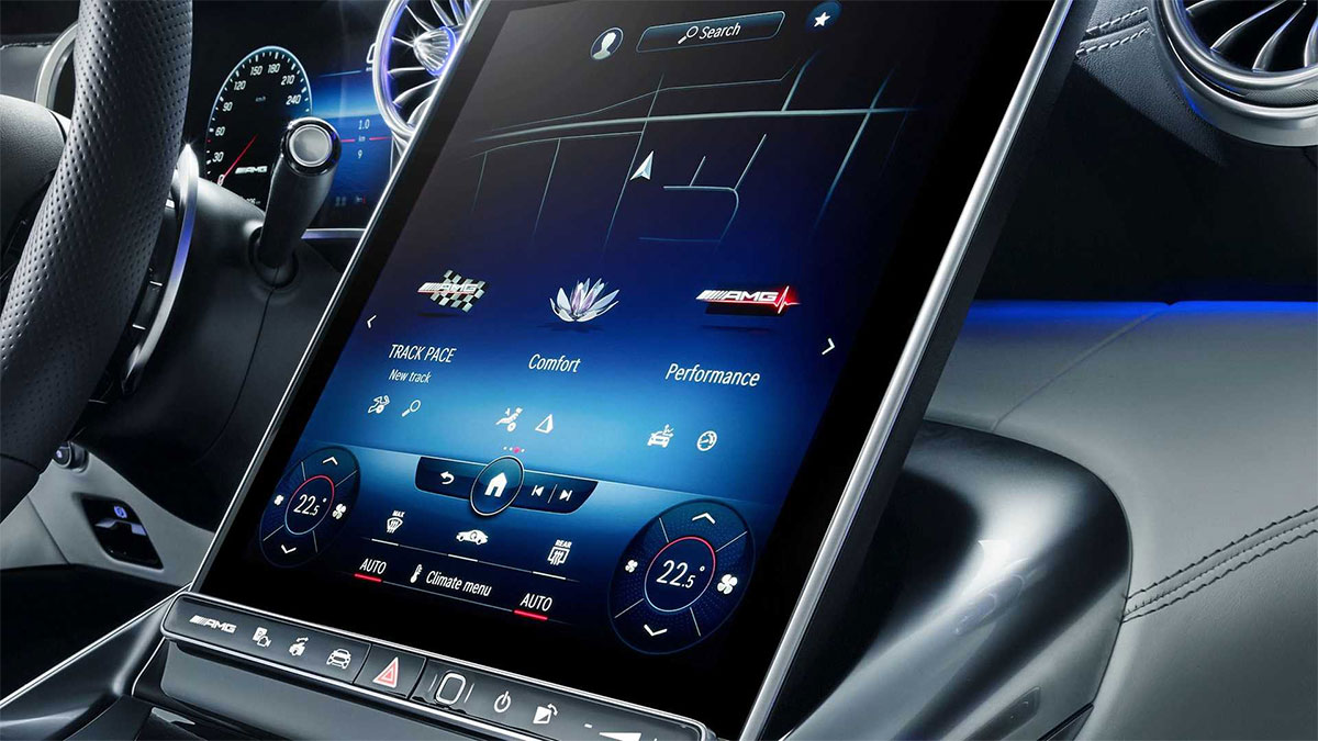 pantalla mercedes