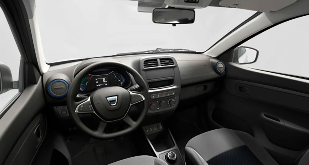 interior Renault Kwid electrico