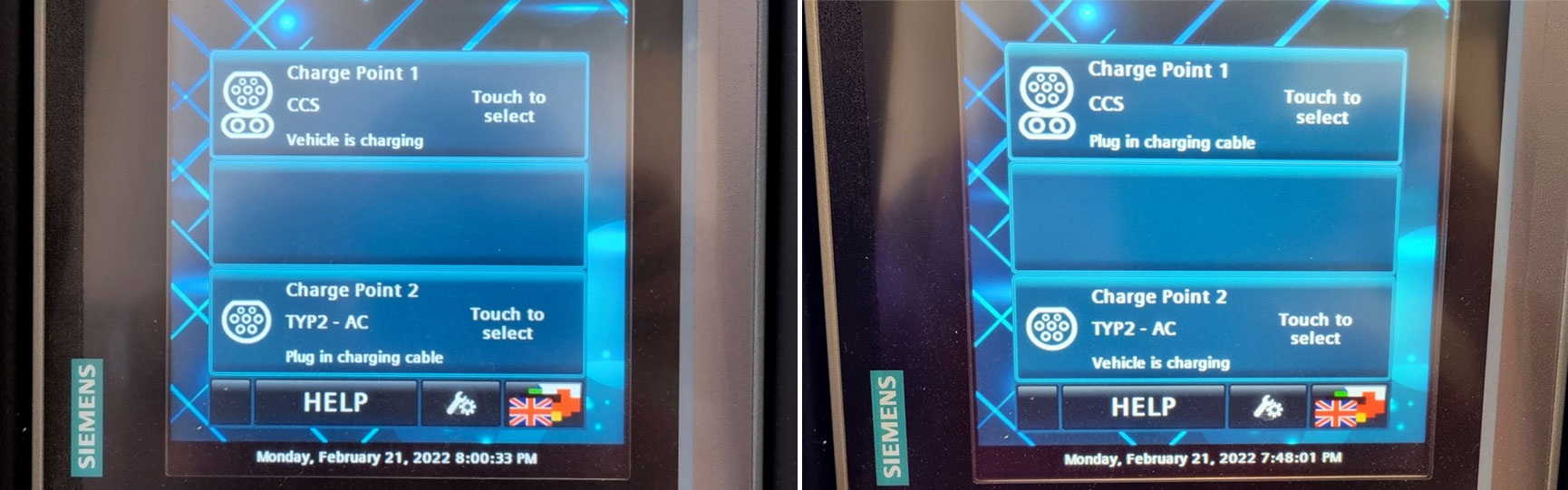 pantalla cargador siemens