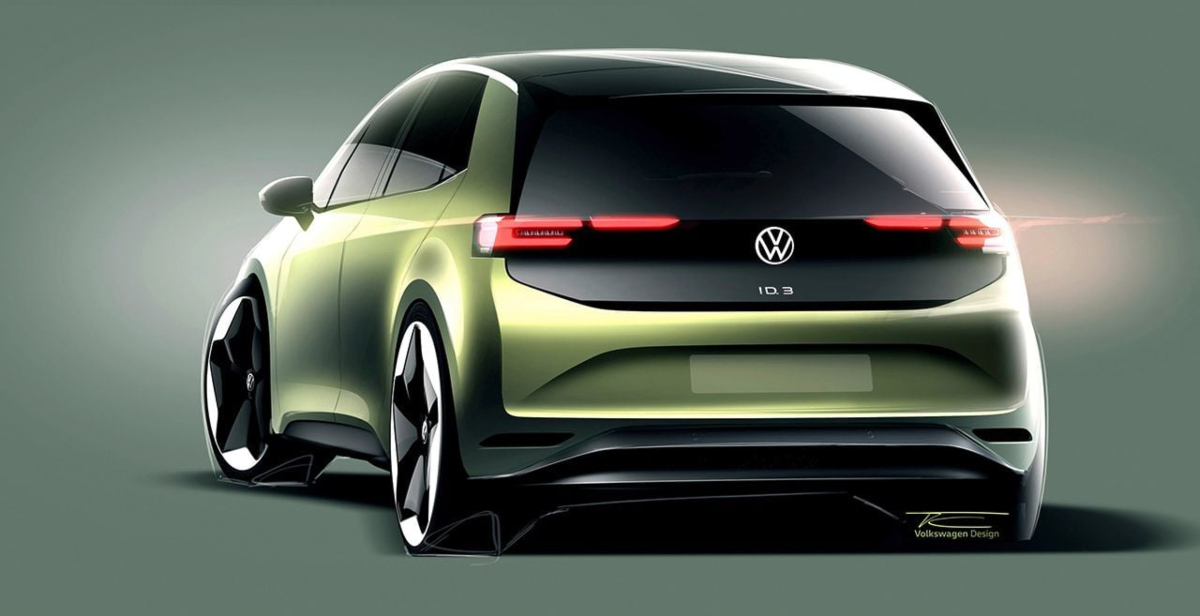 Volkswagen ID.3 facelift boceto 