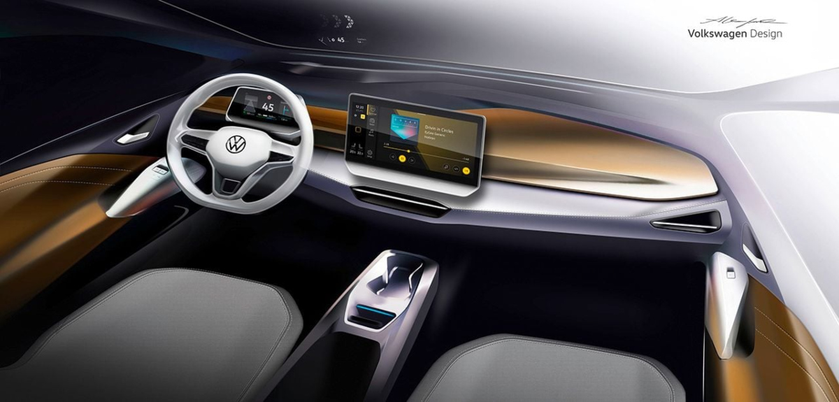 Volkswagen ID.3 facelift boceto 