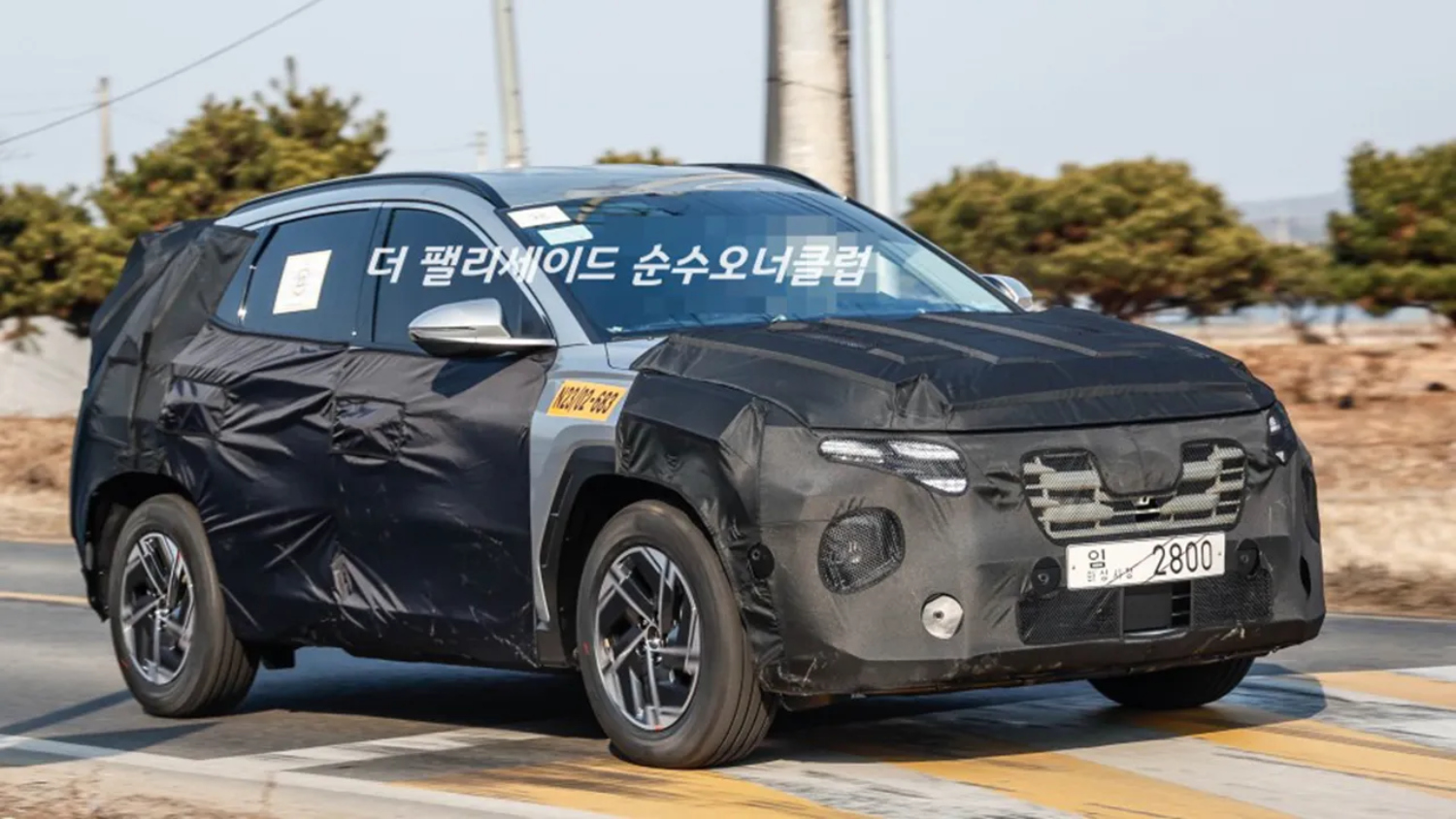 Hyundai Tucson facelift camuflado