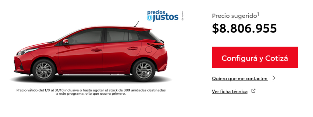 Toyota Yaris XLS Precios Justos