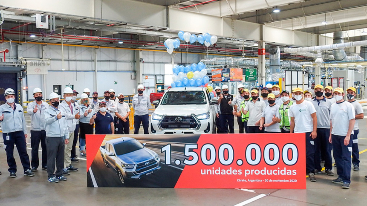 Toyota 1.500.000 de unidades producidas en Zárate