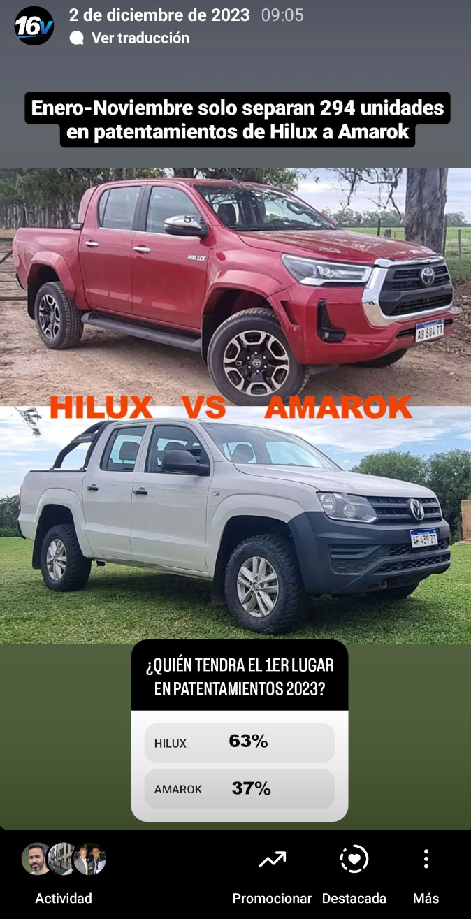 hilux vs amarok