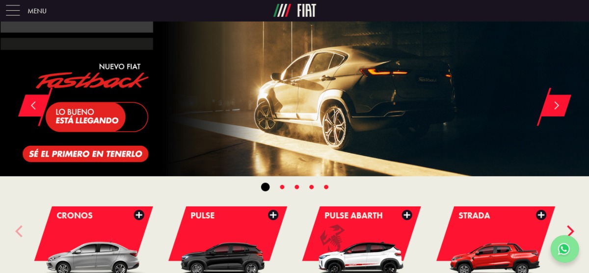 Fiat Fastback web Fiat Argentina