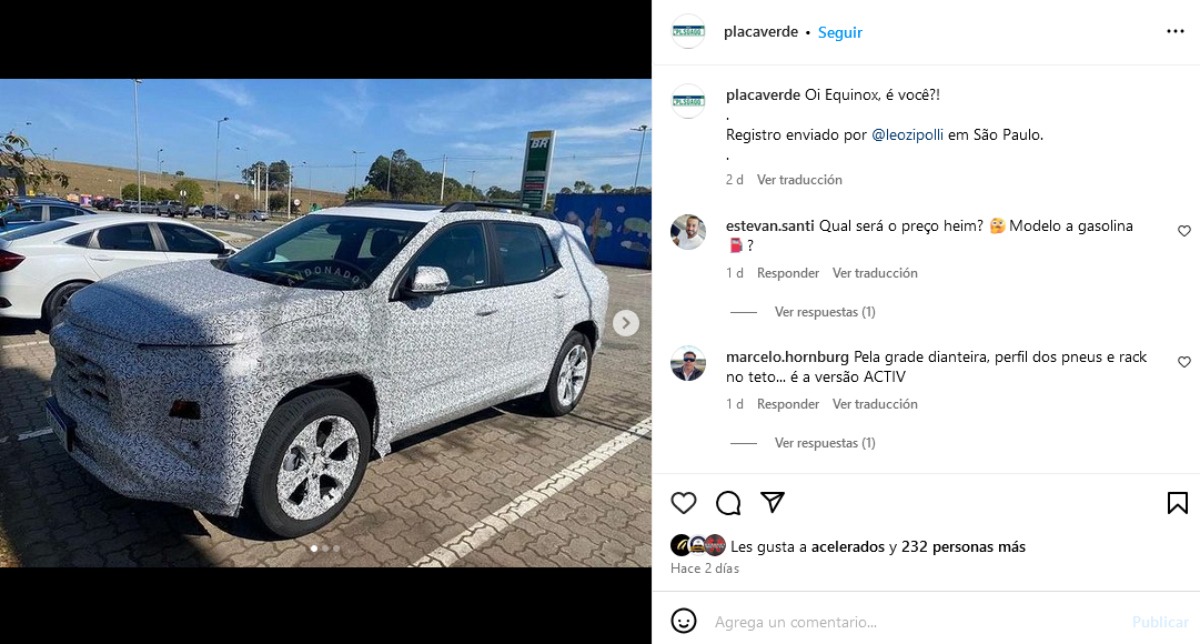 Chevrolet Equinox BR camuflada