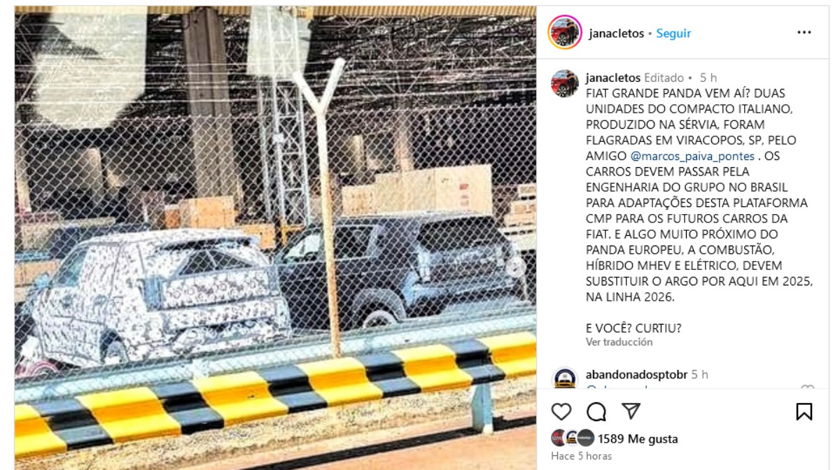 Fiat Grande Panda camuflado BR