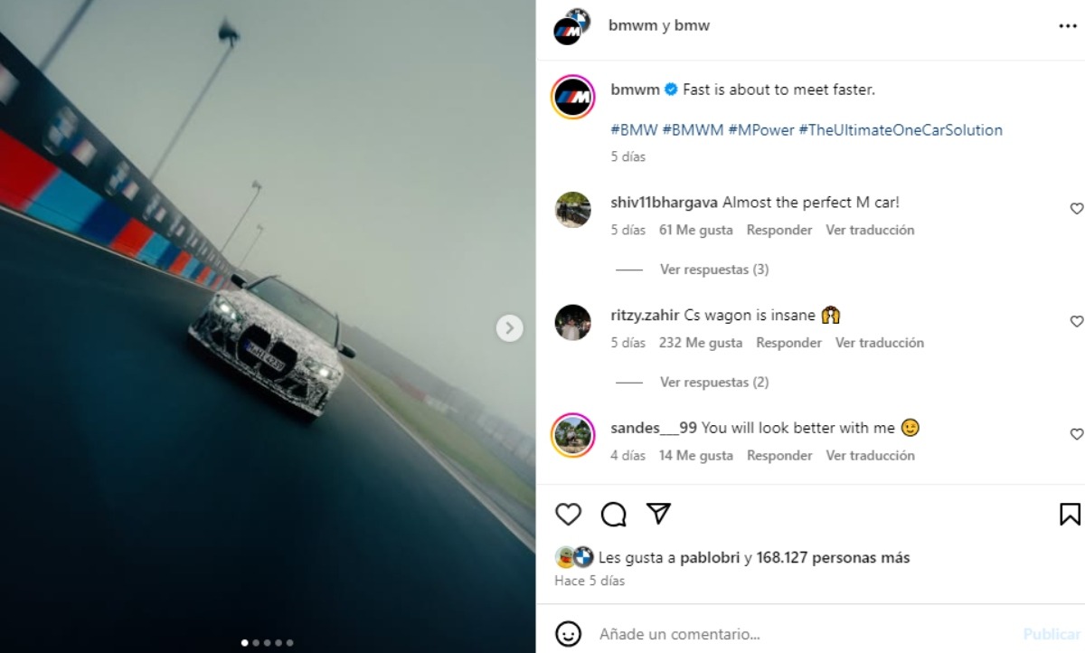 BMW M3 CS Touring teaser ig