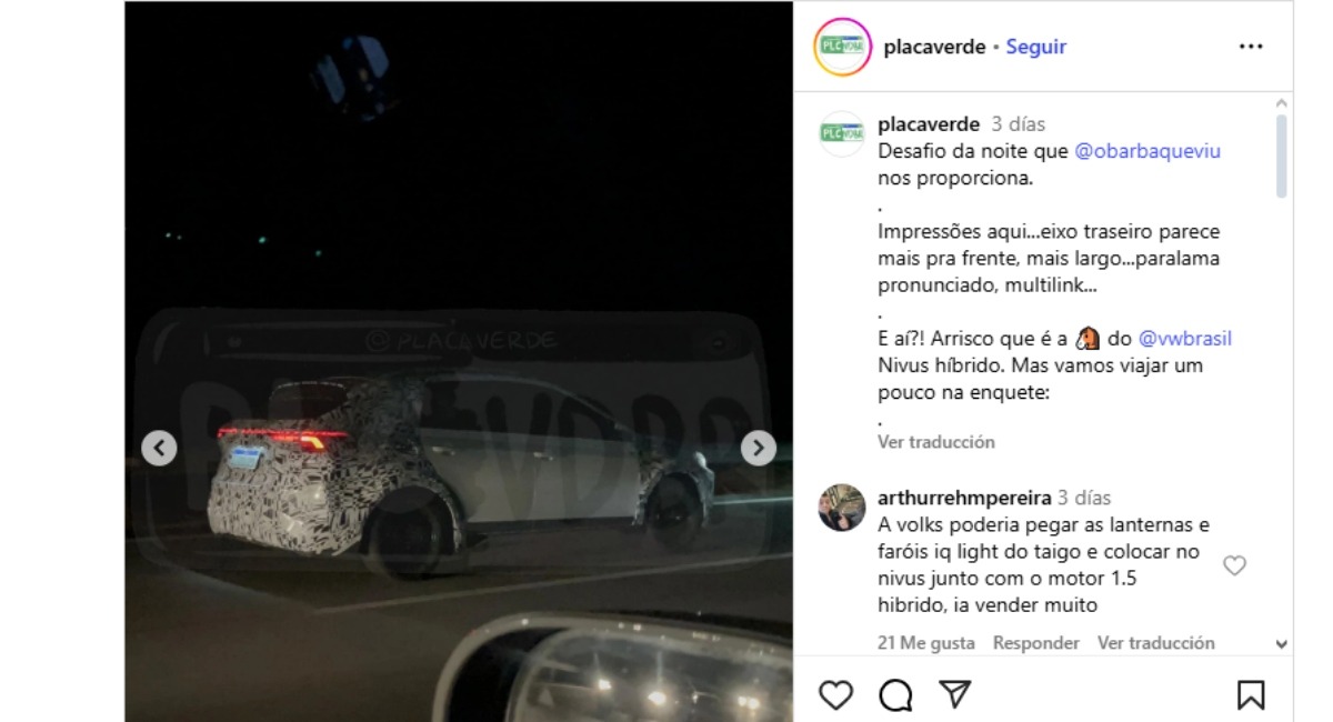 Volkswagen Nivus camuflado MQB Hybrid 