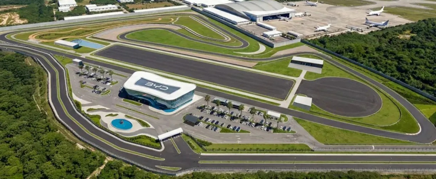 BYD pista de pruebas Brasil teaser
