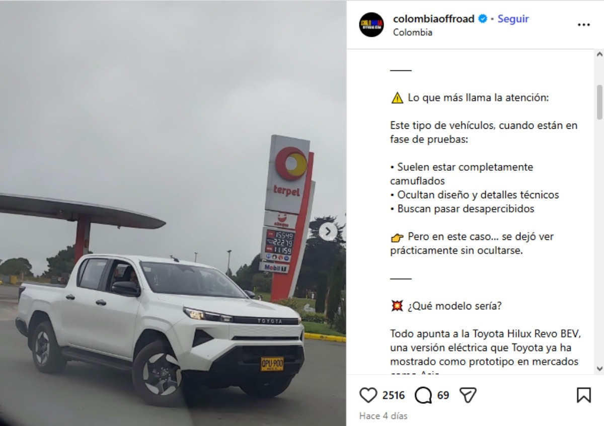 Toyota Hilux BEV Colombia