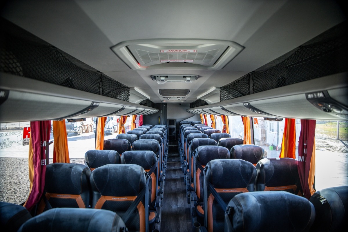 Scania Marcopolo bus minería