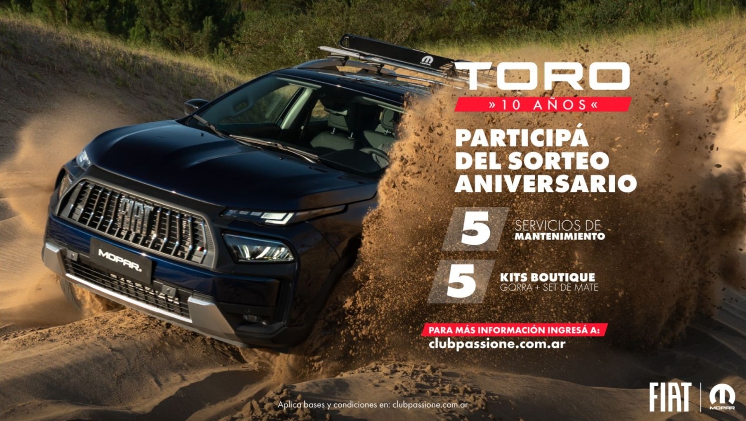 Fiat Toro 10 años promo