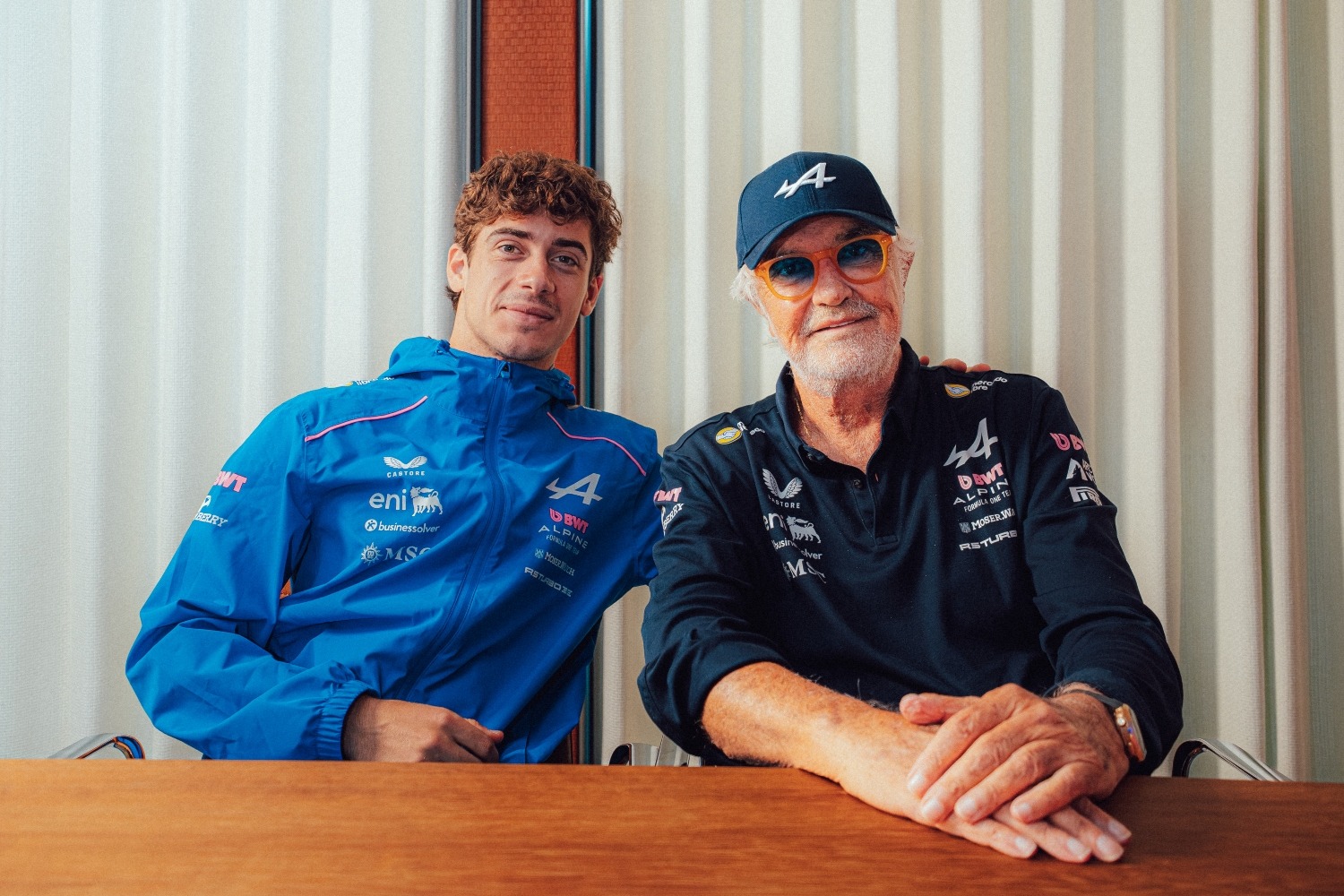 Franco Colapinto y Flavio Briatore Alpine F1