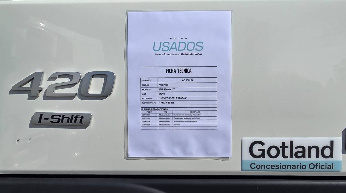 ficha camion volvo